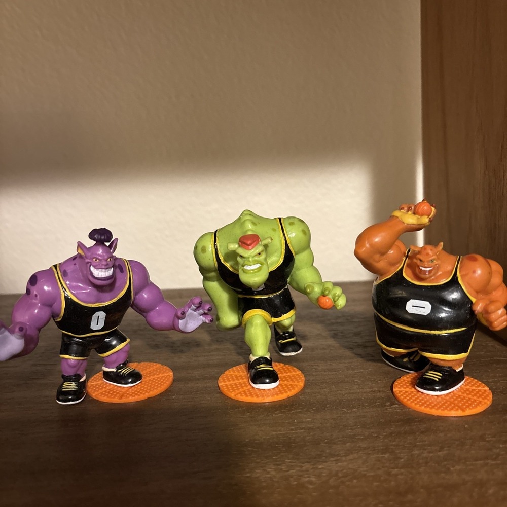 Vintage 1996 Lot Of 3 Space Jam Figures PVC Applause 3"